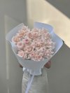 20 Pink Roses White Foam Wrapping